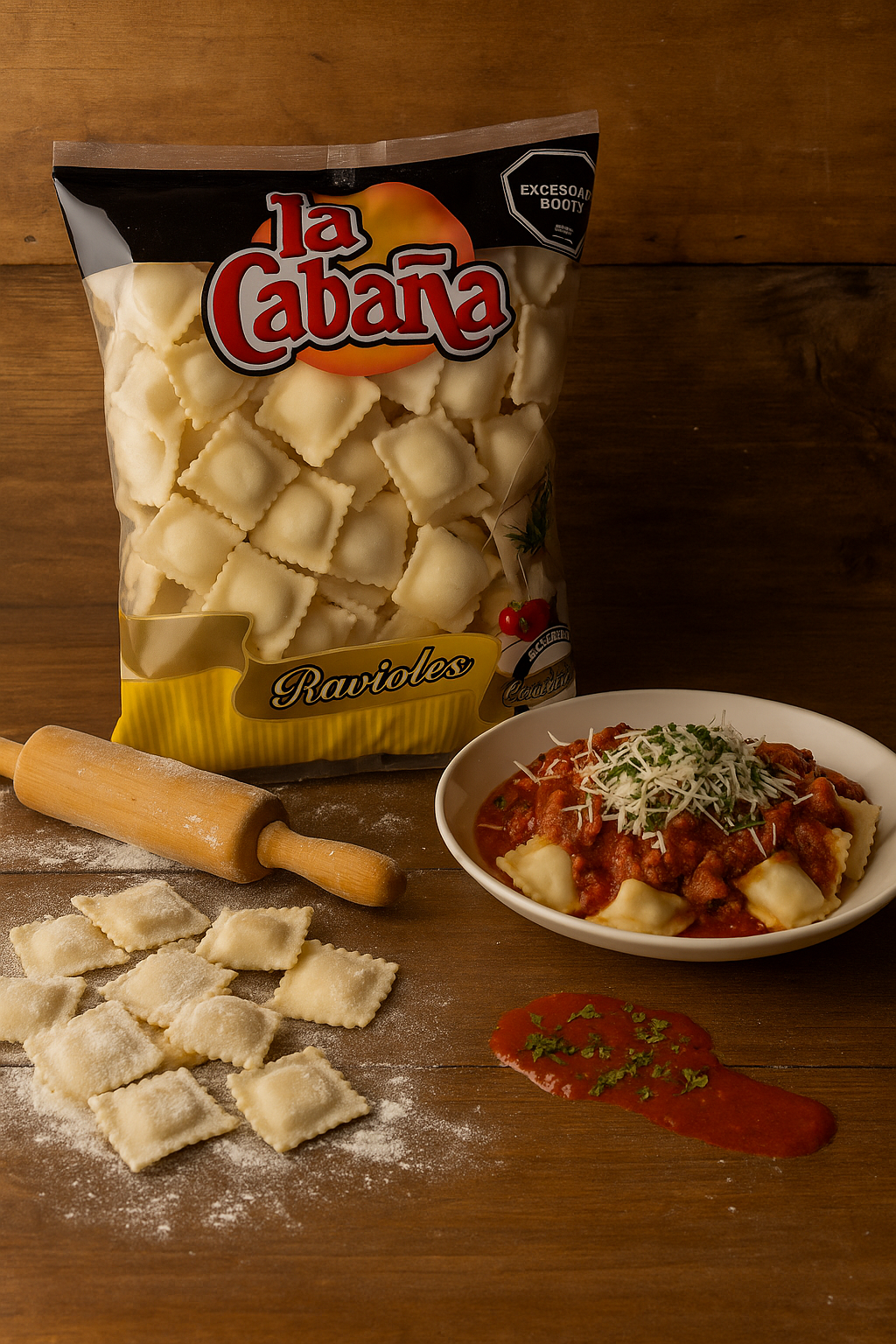 Ravioles de 4 quesos