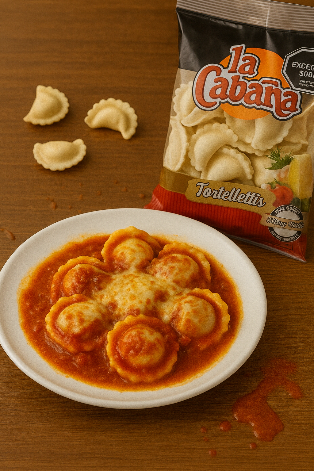 Tortellettis de carne y verduras