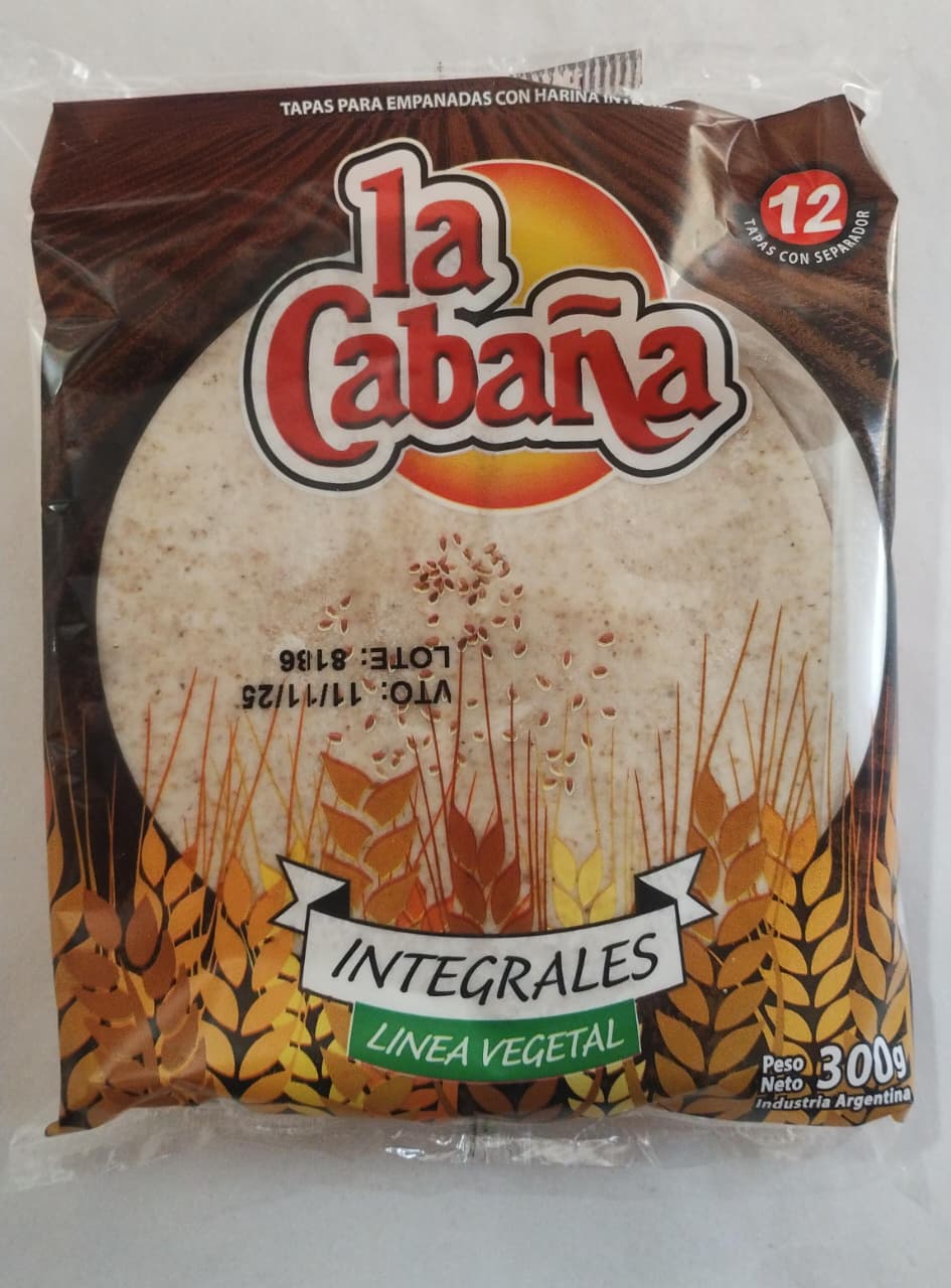 Tapas de empanadas integrales