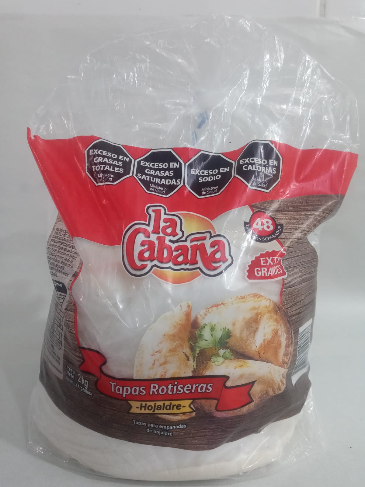 Tapas roticeras tubo grande hojaldradas